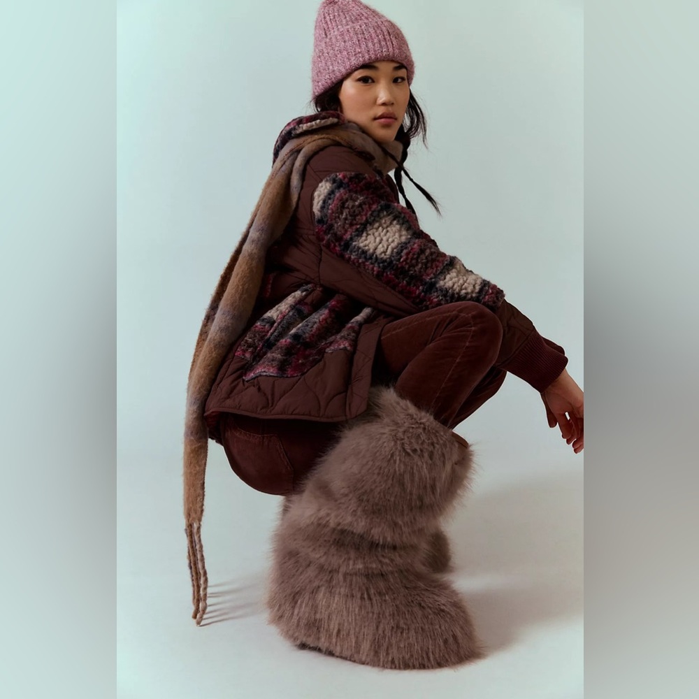 Free People Wild Thing Faux Fur Boots - Picture 2 of 12